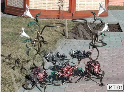 Цветочница, кованая по эскизу заказчика ЦВ-20