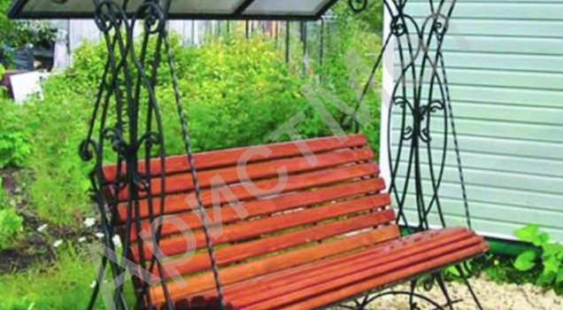 Садовые кованые качели КЧ-07 419549