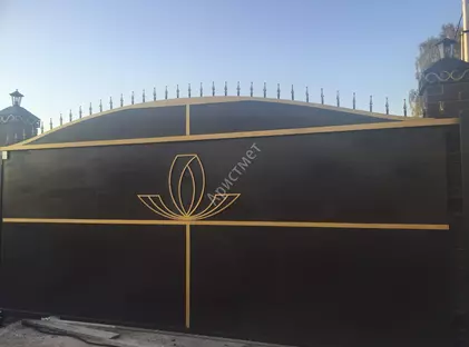 Кованые откатные ворота ВО-54