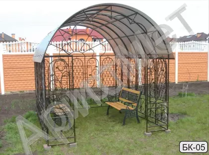 Кованые беседка и скамьи БС-05