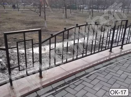 Кованое парковое ограждение Волна ОК-17