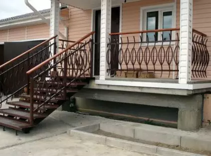 Кованые перила для крыльца КПК-02