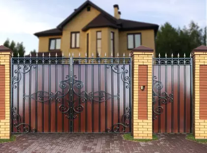 Кованые заборы для частного дома ЗЧД-06