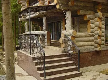 Кованые лестницы для крыльца ЛК-07