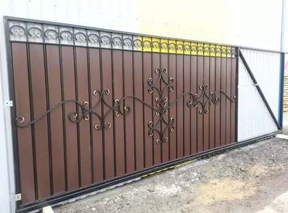 Кованые раздвижные ворота РВ-08