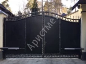 Ворота распашные автоматические со встроенной калиткой ВР-87 11655